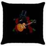 Puli dog - Slash  Throw Pillow Case (Black)