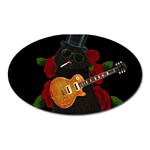 Puli dog - Slash  Oval Magnet