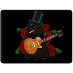 Puli dog - Slash  Fleece Blanket (Large) 