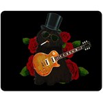 Puli dog - Slash  Double Sided Fleece Blanket (Medium) 