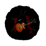 Puli dog - Slash  Standard 15  Premium Flano Round Cushions