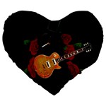Puli dog - Slash  Large 19  Premium Flano Heart Shape Cushions