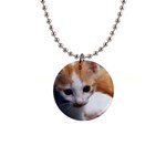 Cute Kitten 1  Button Necklace