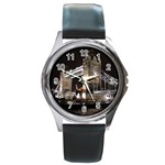 London Bridge Night Round Metal Watch