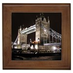 London Bridge Night Framed Tile