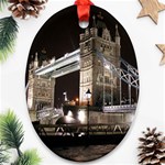 London Bridge Night Ornament (Oval)