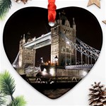 London Bridge Night Ornament (Heart)