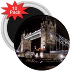 London Bridge Night 3  Magnet (10 pack)