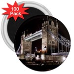 London Bridge Night 3  Magnet (100 pack)