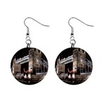 London Bridge Night 1  Button Earrings