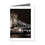 London Bridge Night Mini Greeting Card