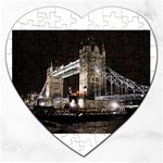 London Bridge Night Jigsaw Puzzle (Heart)