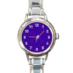 Purple Pilick2 Round Italian Charm Watch
