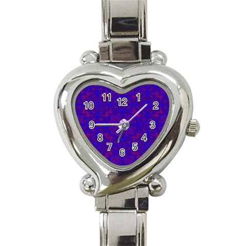 Purple Pilick2 Heart Italian Charm Watch from ArtsNow.com Front