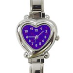 Purple Pilick2 Heart Italian Charm Watch