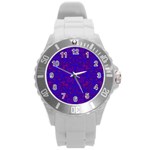 Purple Pilick2 Round Plastic Sport Watch (L)