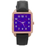 Purple Pilick2 Rose Gold Leather Watch 