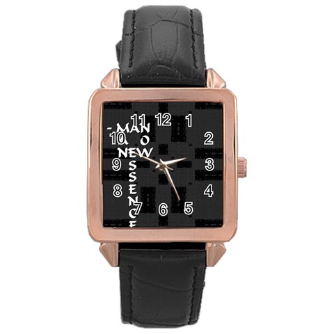 Woman Essence Rose Gold Leather Watch  from ArtsNow.com Front