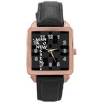 Woman Essence Rose Gold Leather Watch 