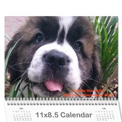 Claude 18 month calendar 2017 Cover