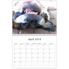 Claude 18 month calendar 2017 Apr 2018