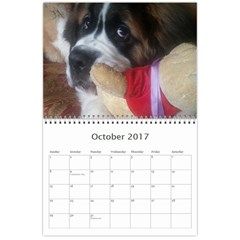 Claude 18 month calendar 2017 Oct 2017