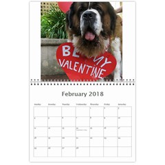 Claude 18 month calendar 2017 Feb 2018