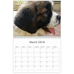 Claude 18 month calendar 2017 Mar 2018