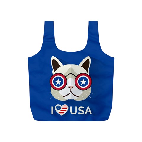 Cat_i_love_usa Reusable Bag (S) from ArtsNow.com Front