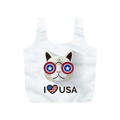 Cat_i_love_usa Reusable Bag (S) from ArtsNow.com Back