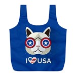 Cat_i_love_usa Reusable Bag (L)