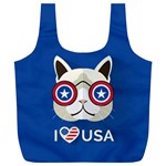 Cat_i_love_usa Reusable Bag (XL)
