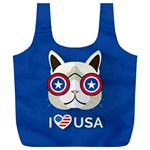 Cat_i_love_usa Reusable Bag (XL)