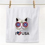 Cat_i_love_usa Face Towel