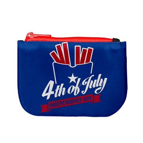 USA fries 4july Coin Change Purse from ArtsNow.com Front