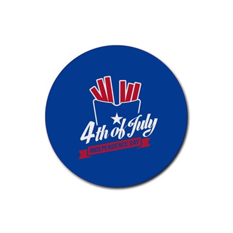 USA fries 4july Drink Coasters 4 Pack (Round) from ArtsNow.com Front