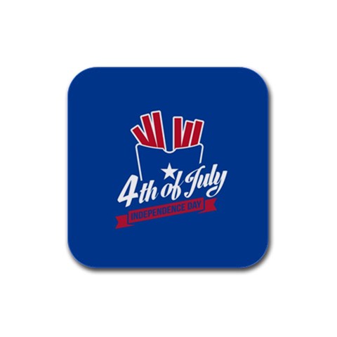 USA fries 4july Drink Coasters 4 Pack (Square) from ArtsNow.com Front