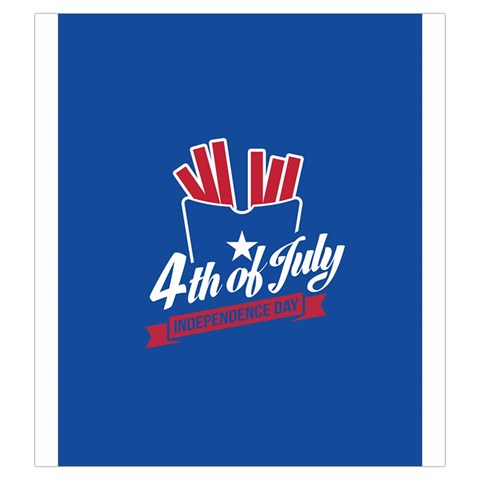 USA fries 4july Drawstring Pouch (Large) from ArtsNow.com Front