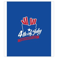 USA fries 4july Drawstring Pouch (Large) from ArtsNow.com Back