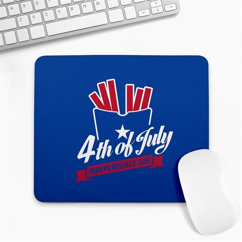 USA fries 4july Large Mouse Pad (Rectangle) from ArtsNow.com Front