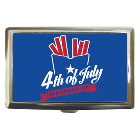 USA fries 4july Cigarette Money Case from ArtsNow.com Front