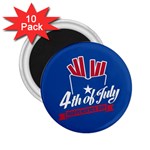 USA fries 4july 2.25  Button Magnet (10 pack)