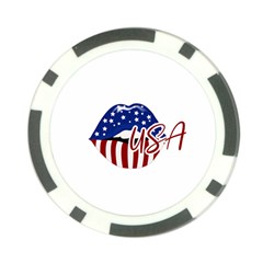 USA Lips 4july Poker Chip from ArtsNow.com Back