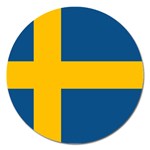 Swedish Flag Magnet 5  (Round)