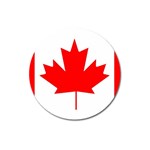 Canadian Flag X1 Magnet 3  (Round)