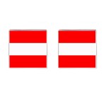 Austrian Flag Cufflinks (Square)