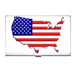 American Map Flag Business Card Holder