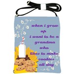 cookie and milk sunflower Shoulder Sling bag