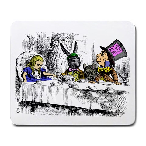 Alice In Wonderland Mad Hatter Tea Party Large Mousepad from ArtsNow.com Front