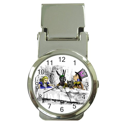 Alice In Wonderland Mad Hatter Tea Party Money Clip Watch from ArtsNow.com Front